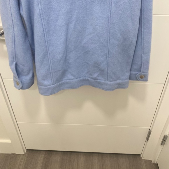 Zara Trafaluc Button Down Collared Long Sleeve Jacket. Blue. Medium - Picture 7 of 12